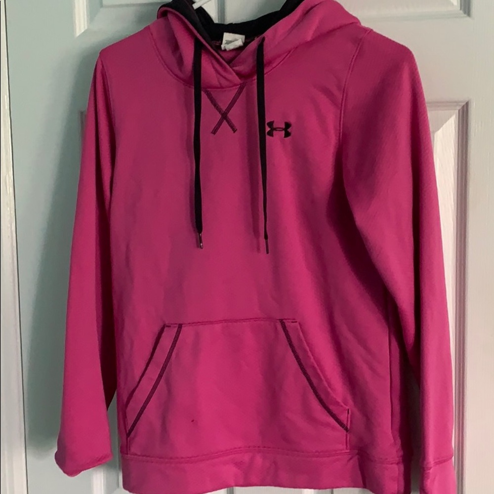 Pink under armor sweatshirt